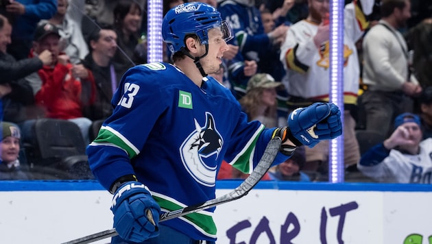 Marco Rossi hat beim 4:3-Sieg seiner Canucks groß aufgespielt.