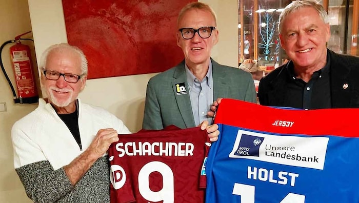 Greg Holst, Moderator Ralph Schader und Walter Schachner (von links)