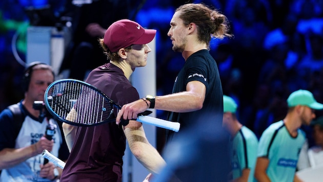Jannik Sinner (links) trifft auf Alexander Zverev
