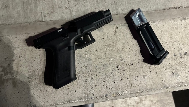 Mit dieser Waffe bedrohte die Verdächtige ihren Ex-Mitarbeiter.