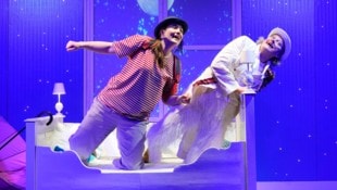 Lena Matthews-Noske als Hannes (li.) und Simone Neumayr als Bumpam