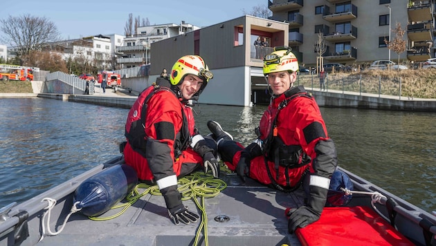 Die speziell ausgebildeten Fließwasserretter gehören zum Einsatztrupp.