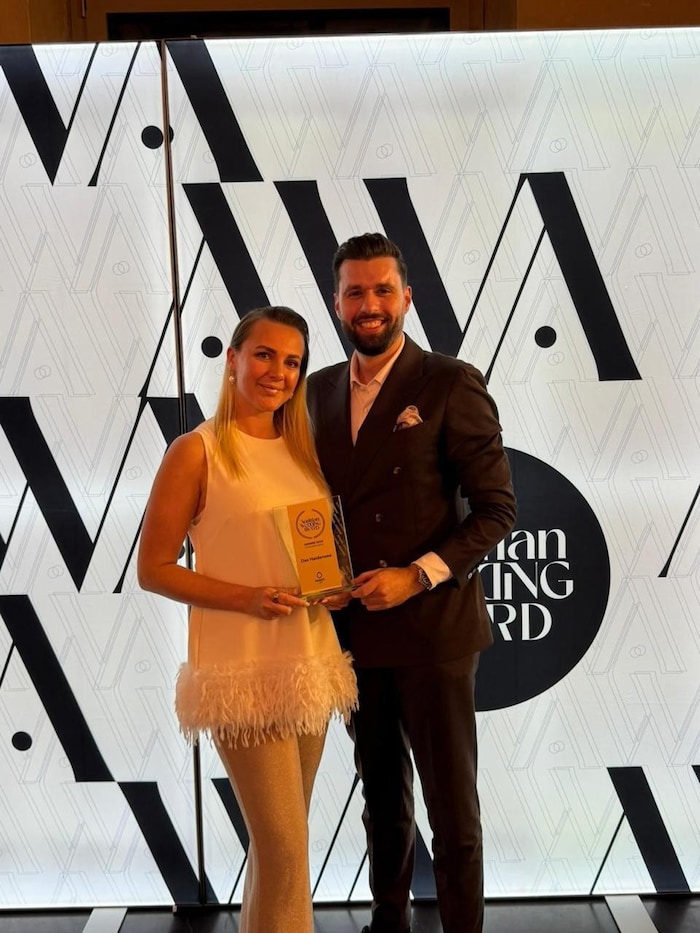 Pia Grünbacher mit ihrem Ehemann Philipp konnten zum ersten Mal den ersten Platz einheimsen.