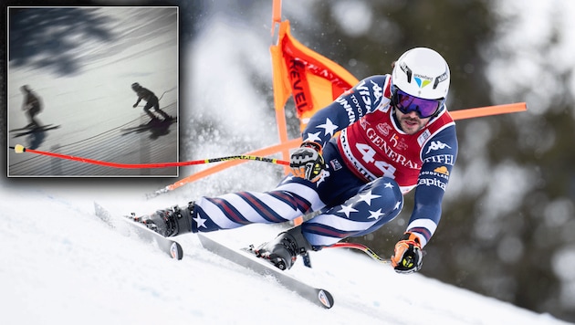 Jared Goldberg entging einer folgenschweren Kollision nur haarscharf.