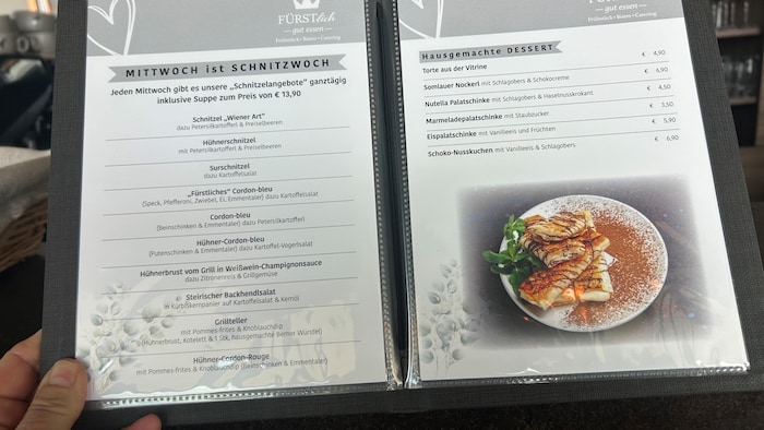 Jeden Mittwoch ist Schnitzeltag, neben traditioneller Hausmannskost gibt es auch täglich zwei ...