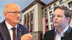 Tirols Landeshauptmann Anton Mattle (ÖVP) und Markus Abwerzger, Chef der Tiroler FPÖ