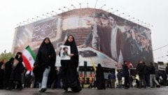 Regime-Unterstützer in Teheran