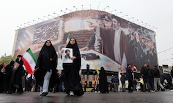 Regime-Unterstützer in Teheran