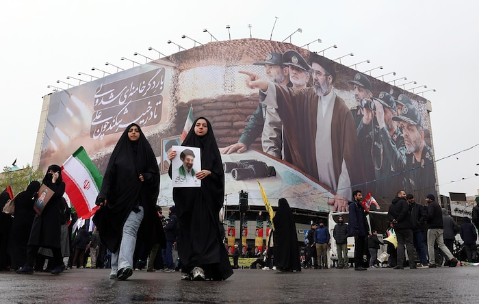 Regime-Unterstützer in Teheran