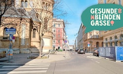 Die Blindengasse in der Josefstadt soll jetzt Wiens erste „gesunde“ Straße werden.