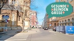 Die Blindengasse in der Josefstadt soll jetzt Wiens erste „gesunde“ Straße werden.