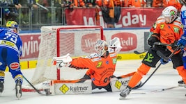 Mit bärenstarken Leistungen hatte Goalie Max Lagace einen großen Anteil am ersten Meistertitel ...