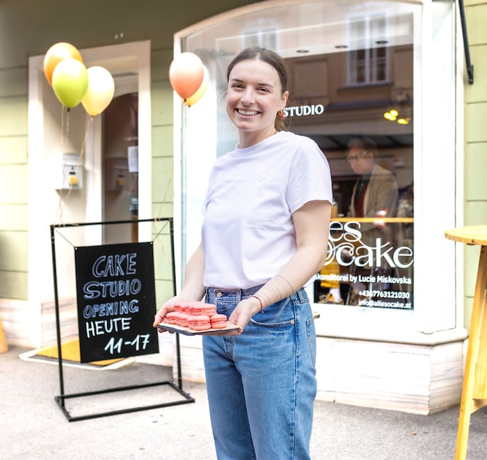 Kaffee, Torte und mehr: Konditorin Lucie Miskovska hat ihr Cake Studio in der Landeshauptstadt ...
