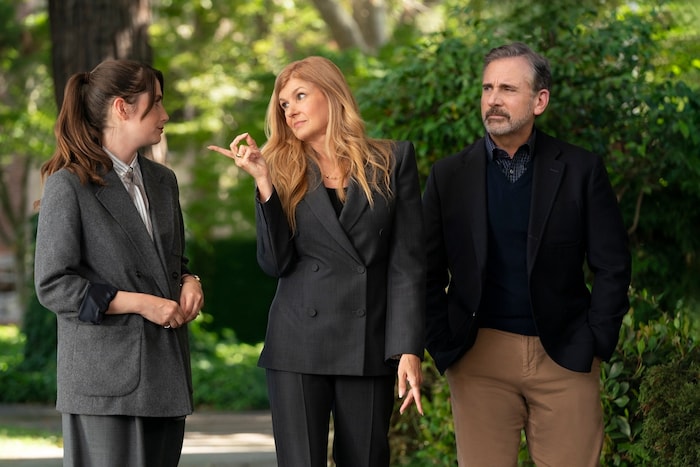 Autor Greg (Steve Carell) mit Tochter Katie (Charly Clive) und Ex Elizabeth (Connie Britton).