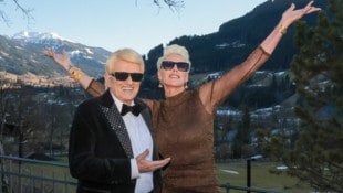 Heino und sein größter Fan, Hollywood-Star Brigitte Nielsen in Kitzbühel