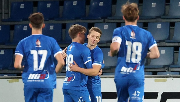 Spät jubelte Grödig über den Sieg gegen Eugendorf