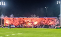Die Choreo der Austria-Fans vor Anpfiff.