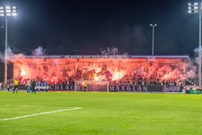 Die Choreo der Austria-Fans vor Anpfiff.
