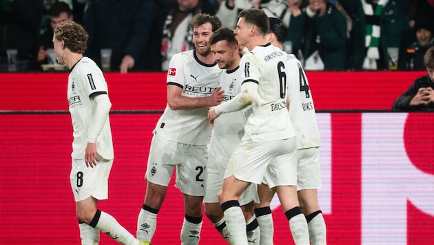 Right in the middle of the Gladbach celebration: ÖFB star Kevin Stöger
