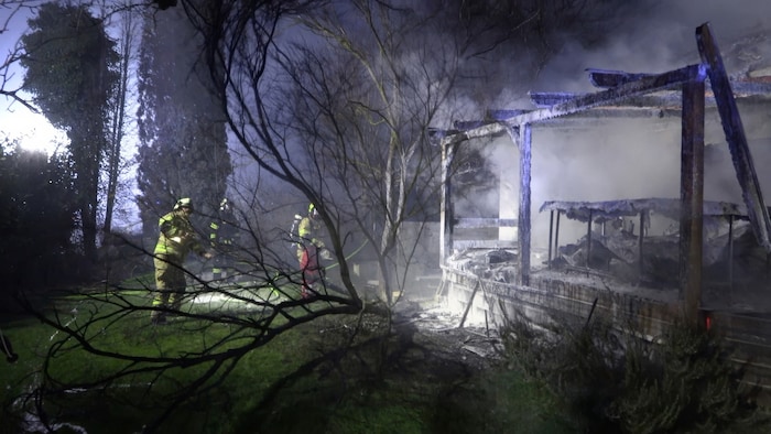 Vom Wintergarten ist nicht mehr viel übrig.