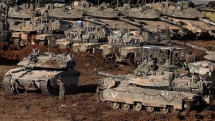 Israelische Streitkräfte an der israelisch-libanesischen Grenze