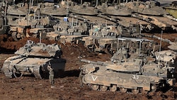 Israelische Streitkräfte an der israelisch-libanesischen Grenze