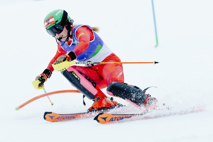 Elina Stary won silver in the slalom—her third medal.