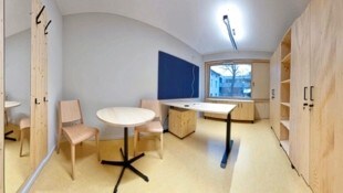 Ein Blick in die Zimmer des Kinder- und Jugendhauses in Berlin vermittelt die wohnliche ...