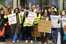 Das betroffene nicht ärztliche Personal ging schon zweimal zum Streiken auf die Straße.