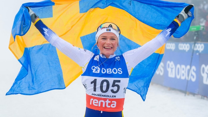 Frida Karlsson hat sich in diesem Jahr zwei olympische Goldmedaillen gesichert.