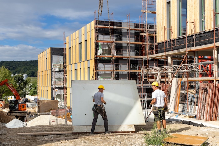 Bauarbeiten für den Hochschul-Campus in Pinkafeld.