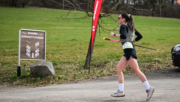 Mit der passenden Musik im Ohr.
