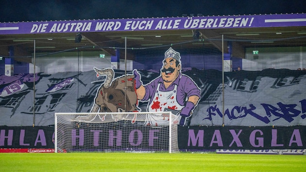 Die Choreo der Austria-Fans sorgte für Aufsehen – im Stadtduell mit Liefering behielten die ...