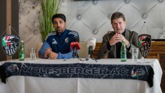 WAC-Präsident Dietmar Riegler (re.) und Trainer Ismail Atalan.