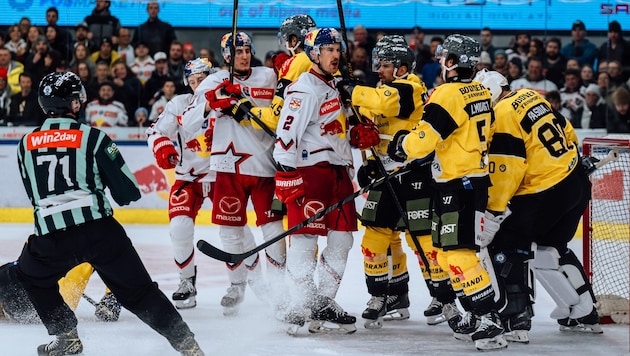 An der Pustertaler Wand gibt es kein Vorbeikommen.