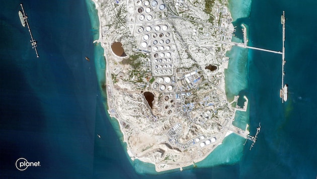 Die Hauptlager auf der Insel Kharg nähern sich der Belastungsgrenze.