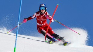 Katharina Truppe liegt nach dem ersten Durchgang auf dem dritten Platz. 