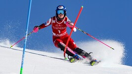Katharina Truppe liegt nach dem ersten Durchgang auf dem dritten Platz. 