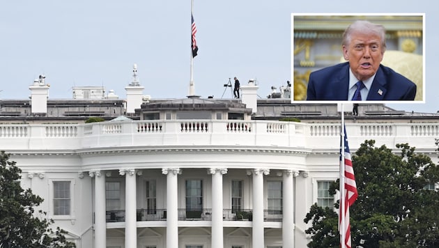 Trump präsentierte zuletzt wieder Pläne für Umbauten am Weißen Haus.