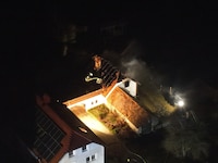 Das Nebengebäude brannte vollständig aus