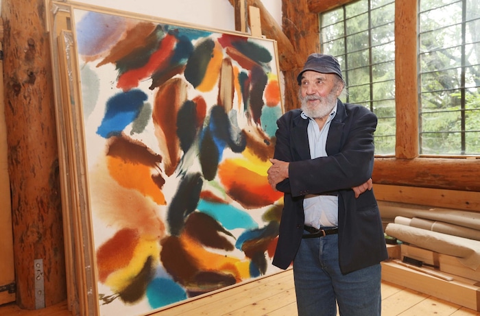 Hollegha in seinem Atelier am Rechberg bei Graz