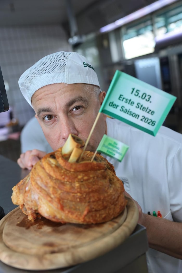 Die erste Stelze der heurigen Saison.