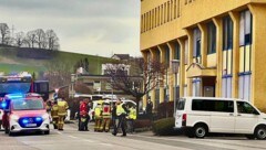 Die Bewohner wurden aus dem Gebäude evakuiert