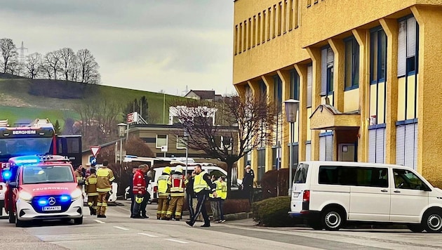 Die Bewohner wurden aus dem Gebäude evakuiert