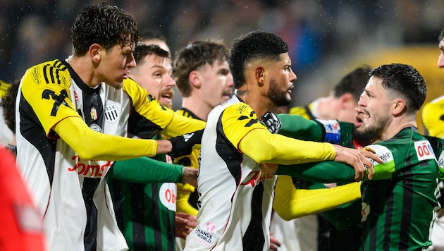 Schon beim letzten Liga-Derby (1:1) ging es zwischen Ried und LASK heiß her.