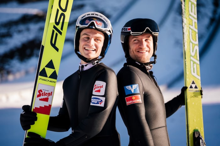 Johannes Lamparter (li.) mit Sascha Huber (re.).