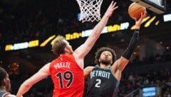 Jakob Pöltl glänzte bei Torontos Sieg gegen Detroit.