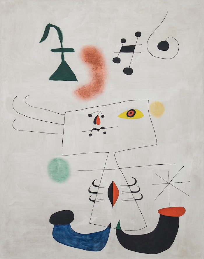 Das teuerste Bild der Messe: Joan Miró, Femme Revant de L‘Evasion, 1945, ist bei Landau Fine ...