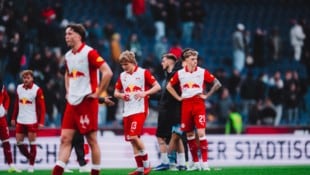 Ratlos: Salzburg nach der 0:1-Niederlage gegen Rapid.