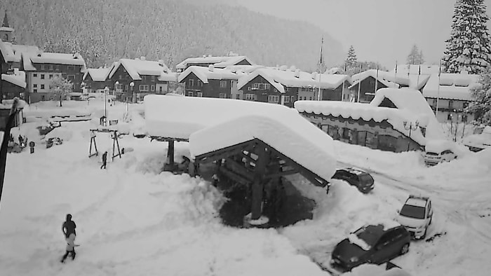 Der Winter hat das italienische Dorf Macugnaga wieder voll im Griff.